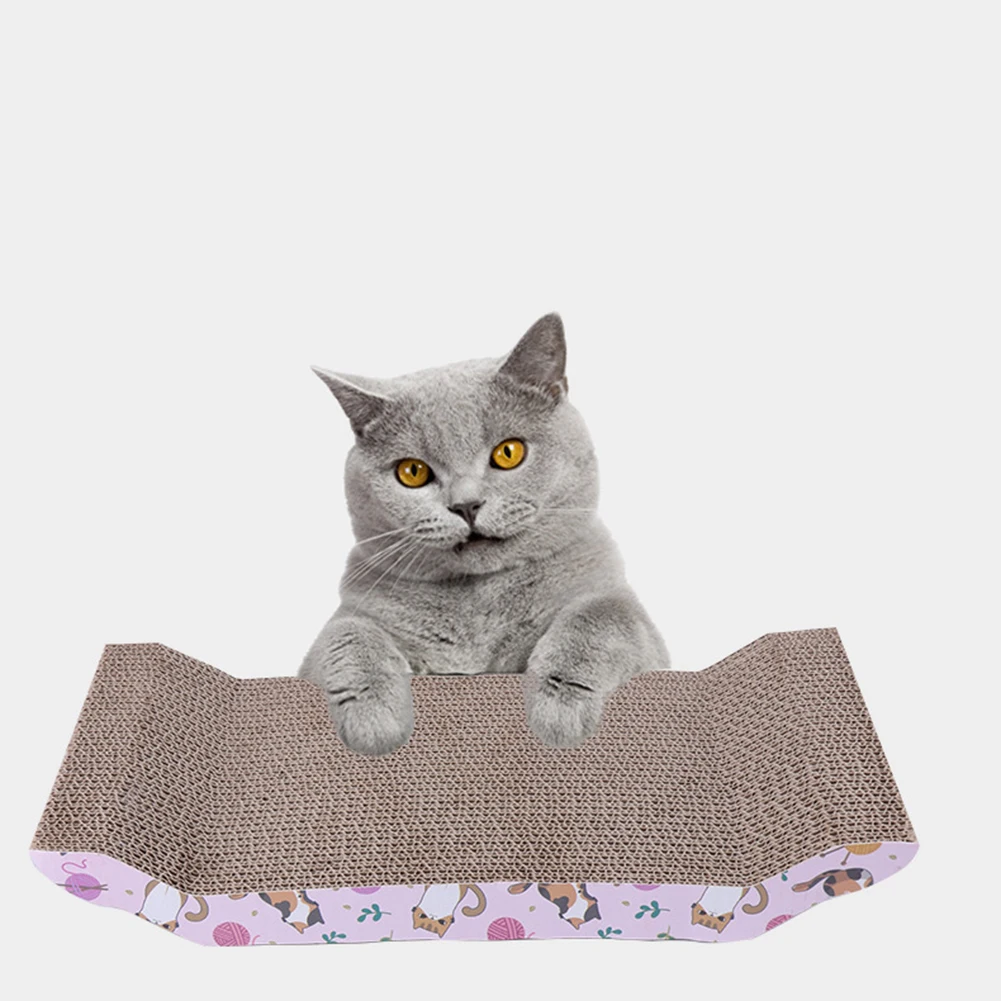 

Cat Scratching Board Corrugated Paper Claw Grinder Wear-resistant Anti-scratch Cat Scratcher Pet Toy