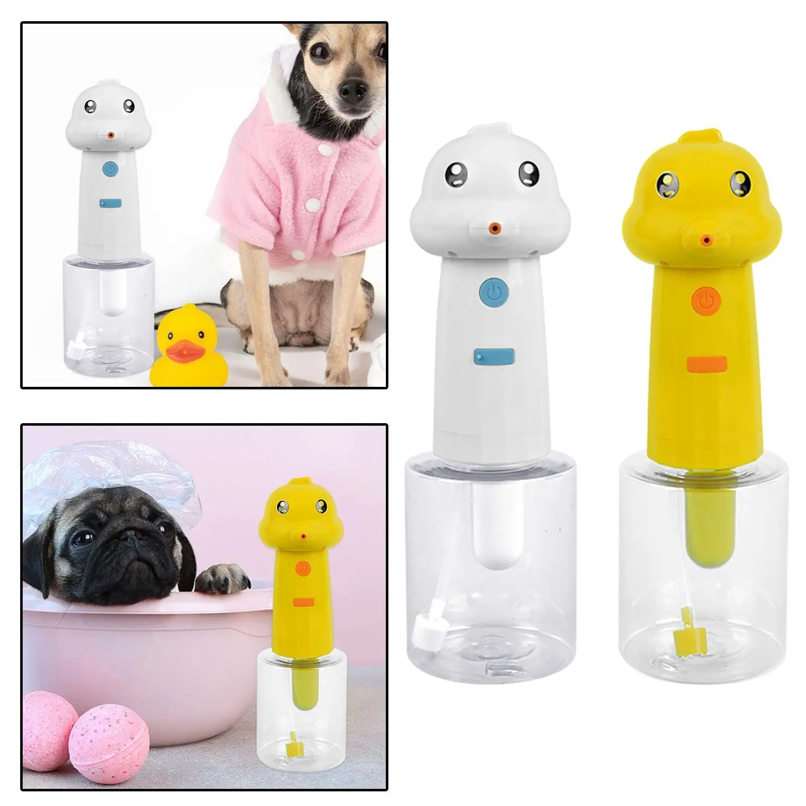 Electric Dog Cleaning Foam Machine Shampoo Sprayer Cartoon Pet Grooming Dog