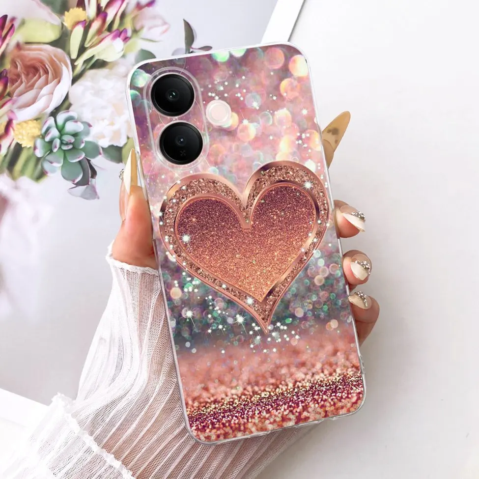 Clear Luxury Cute Cat & Butterfly Painted Case
