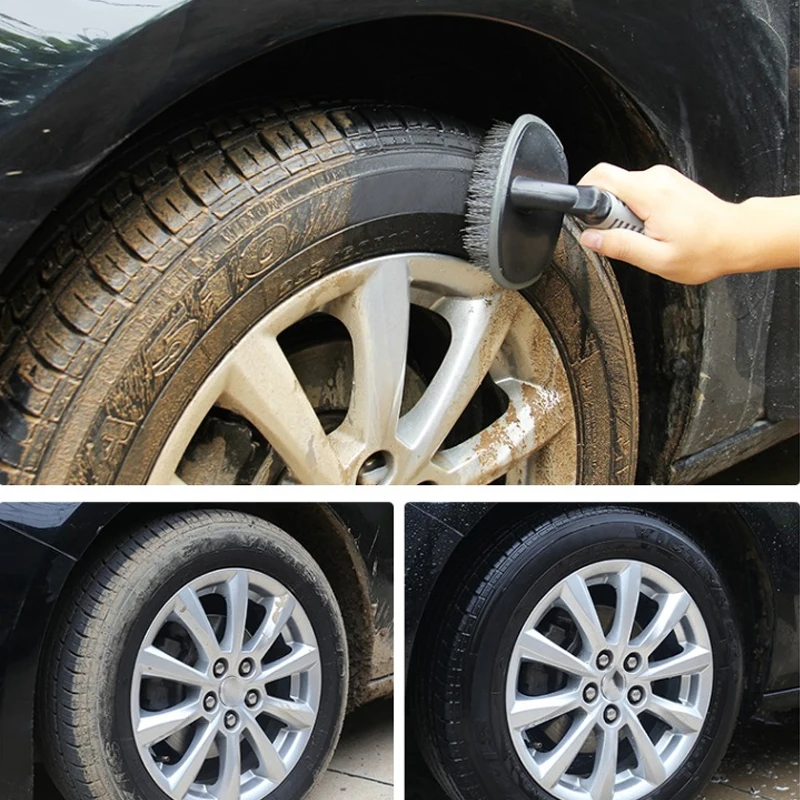 

Car Wheel Brush Wheel Brush Car Washing Accessories Rim Detail Brush Tire Maintenance Cleaning Tool For Car Wash supplies Clean