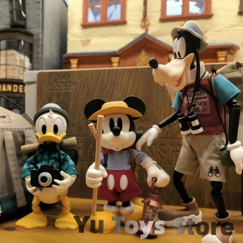Фото Фигурка «Дональд Дак и Микки», оригинальная модель Disney City Escape Plan для кемпинга, подвижная модель, подарок-сюрприз №1