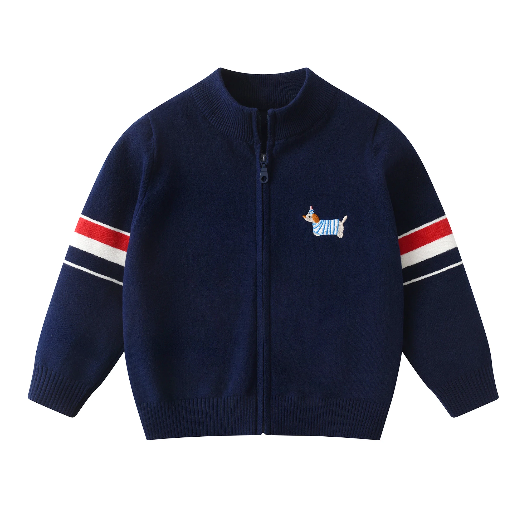 키즈 스웨트셔츠 - 부드러운 면 소재 긴팔 가디건 지퍼업 스웨터 (남아&여아용) (가을&겨울 스타일)