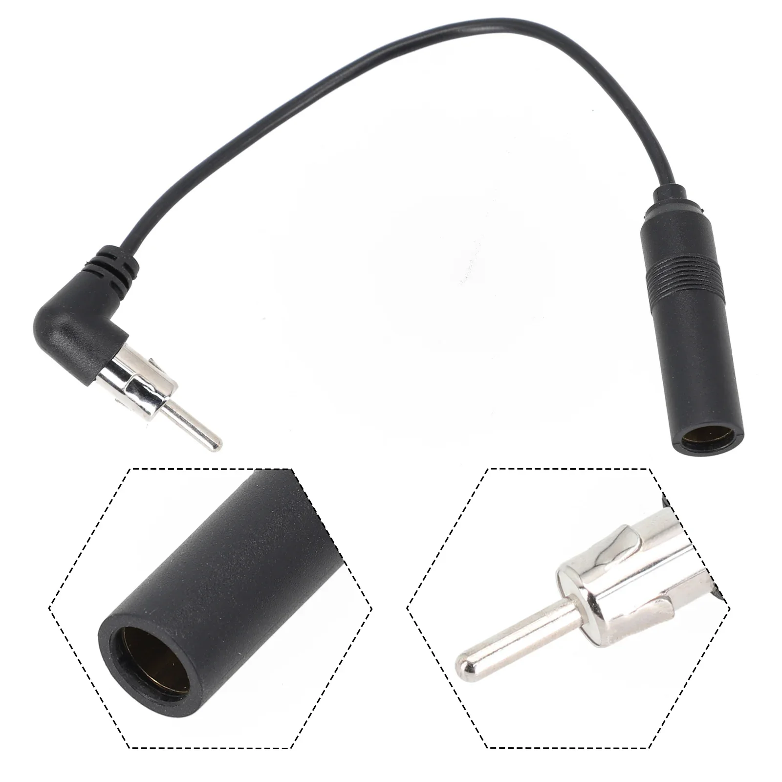 Car Antenna 20CM Fm Amplified Accessories Radio Audio FM/AM Auto Aerial Extension Adapter for Wiring Installation Alfa Cable