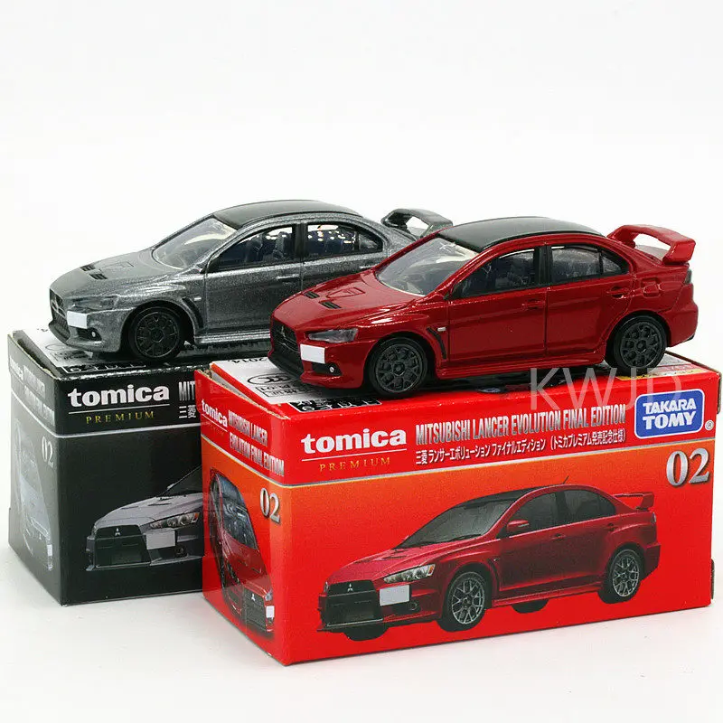 Модель автомобиля TOMY Mitsubishis JDM Lancer Evo X, Литые и игрушечные автомобили, миниатюрная модель автомобиля в масштабе для детей