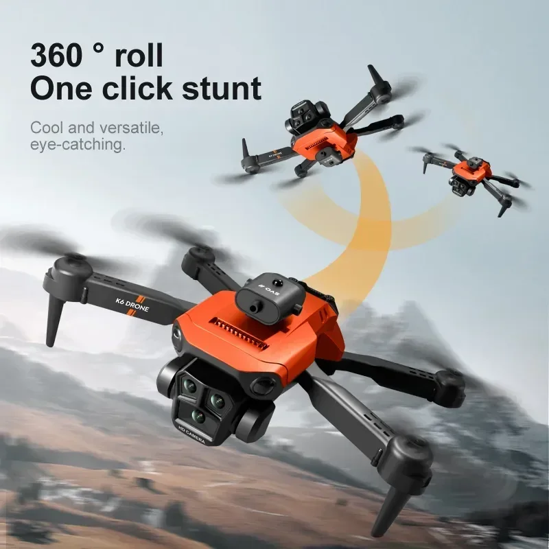 

Wide Angle Optical Flow Four-Way 8K GPS Professinal Three Cameras Obstacle Avoidance Quadcopter 5000M K6 Max Drone