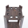8-Hole Billiard Cue Rack - Wood Multifunctional Pool Stick Stand Holder Cue Holder for Fishing Rod Golf Club (Wood Grain/White) 3