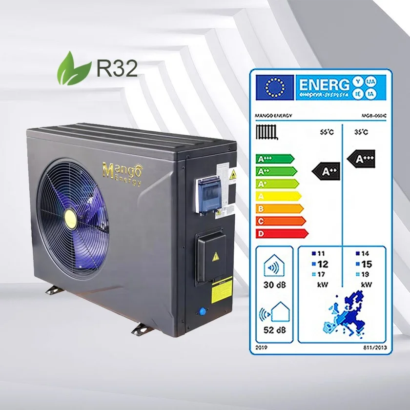 7KW 9KW 11KW 15KW Single Inverter High Efficiency Cop 5 Swimming Pool Heat Pump