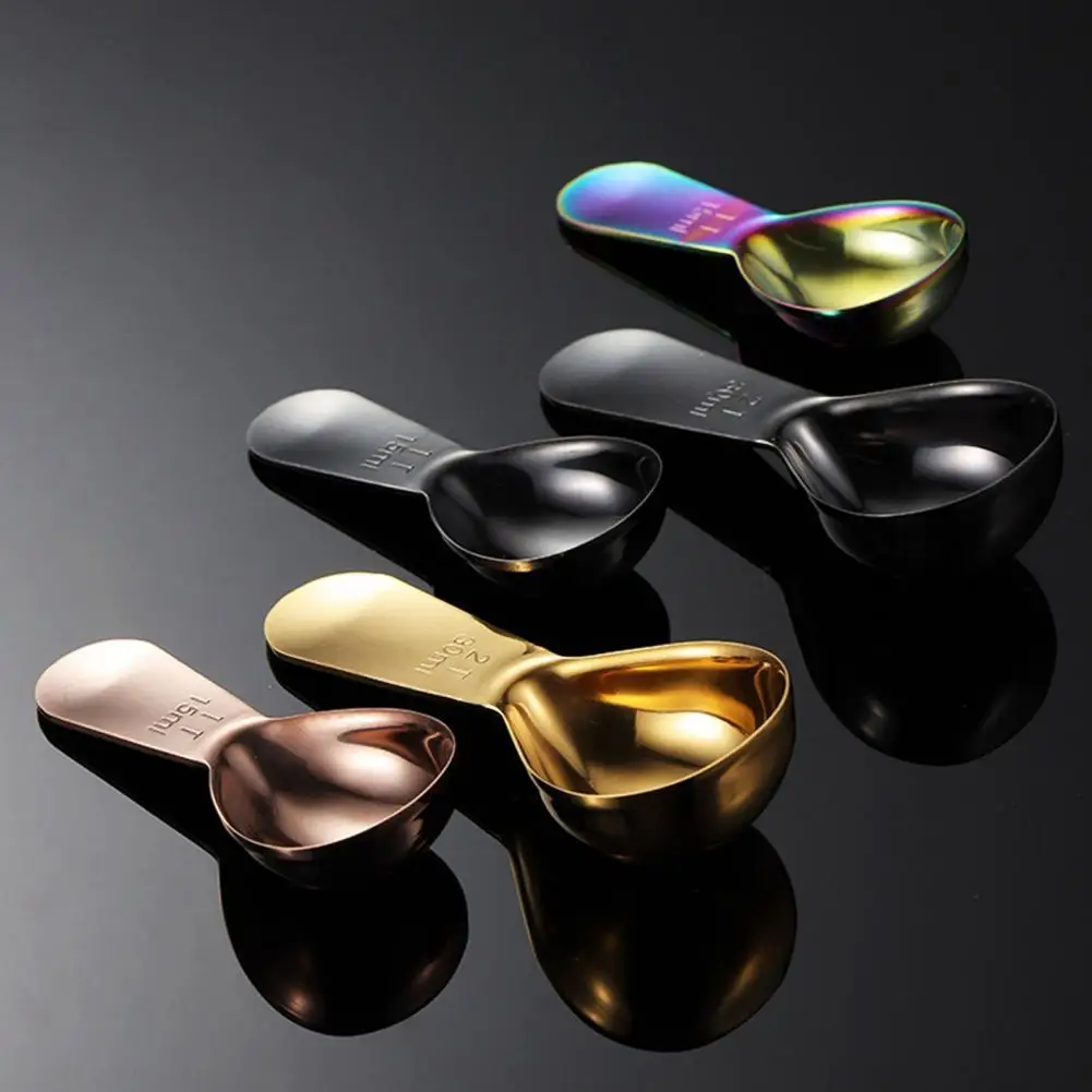 

Metal Measuring Spoon Multifunction Coffee Scoop Stainless Steel Coffee Tea Tablespoon