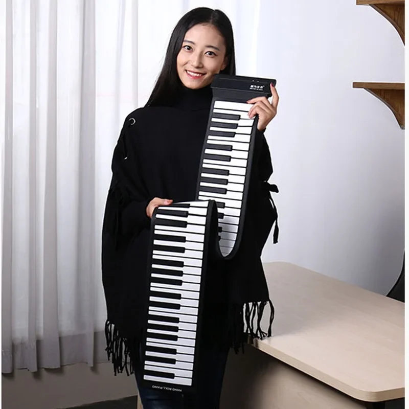 

Otamatone Electronic Flexible Piano Folding Portable Piano Children Keyboard Musical Digital Sustainable Teclado Instrument