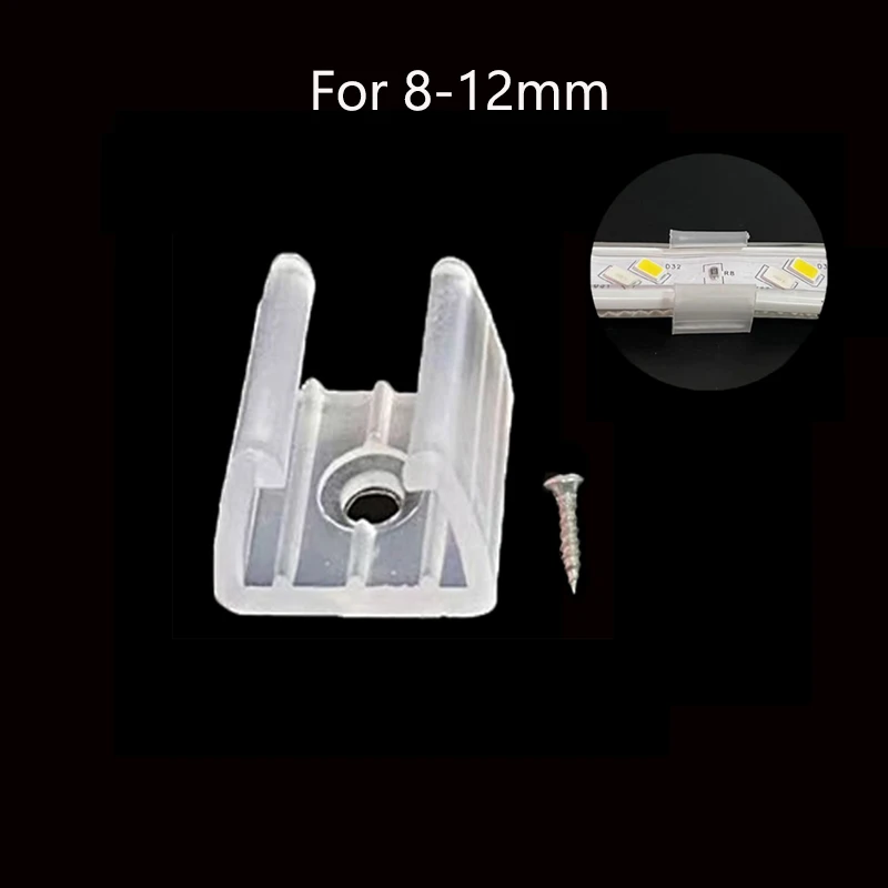 ตัวเลือกสินค้า LED เทป Fix คลิปสกรู RGB Neon Led Connector Fix ผู้ถือคลิป Fixing 2835 5050 COB Strip Light หัวเข็มขัดพลาสติกอุปกรณ์เสริม