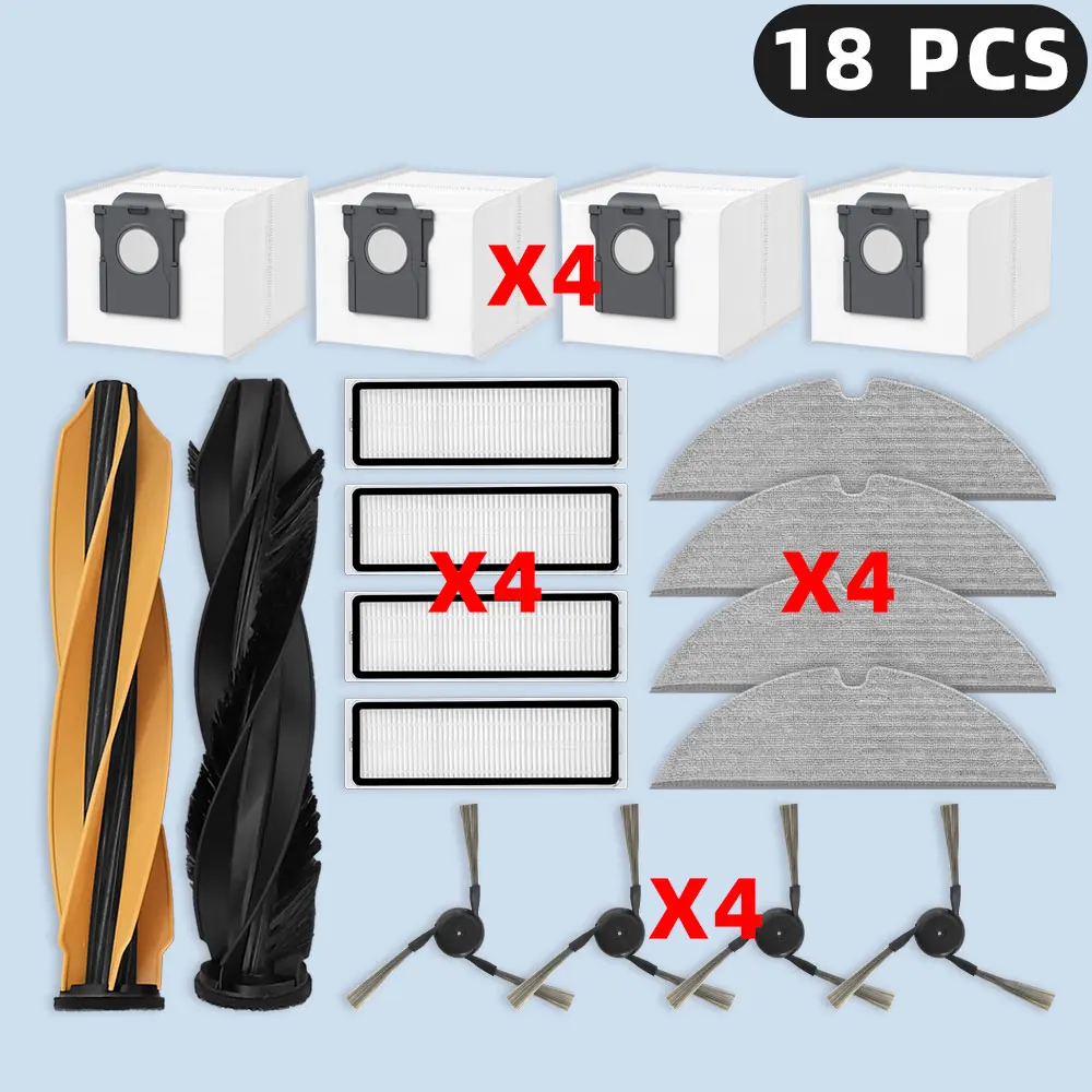 6 PièCes De Chiffon De Remplacement Pour Aspirateur Robot Dreame Bot