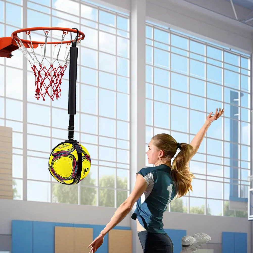 Volleyball Spike Trainer Volleyball Practice Trainer Adjustable Attack with Carabiner for Arm Swing Mechanics