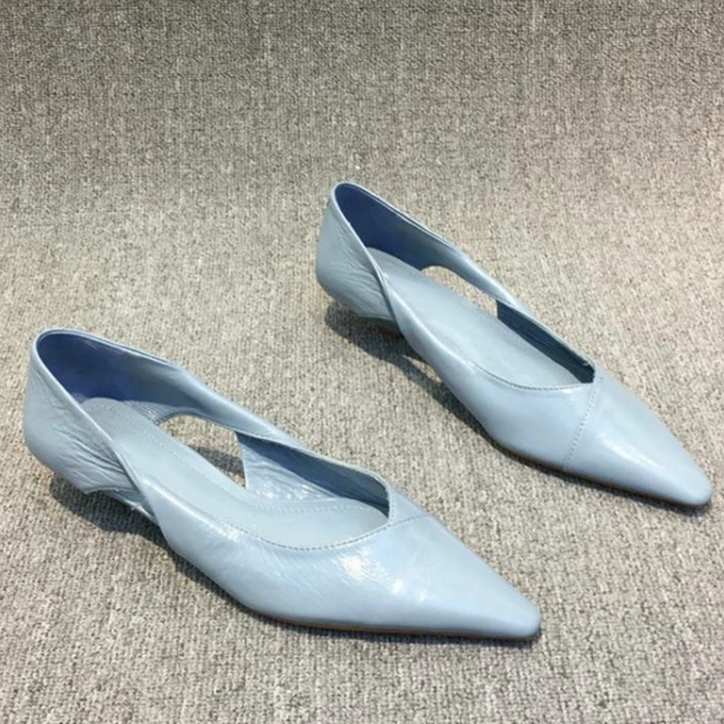 Pointed Toe Women Sexy Shoes Flats Shallow Sandals 2024 Designer New Dress Shoes Walking Luxury Trend Cozy Female Zapatillas 4