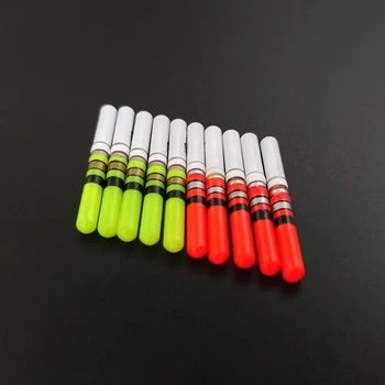 10pcs Light Sticks Green / Red Work with CR322 Battery LED Lamp Lightstick Luminous Night Fishing Tackle Accessory B663