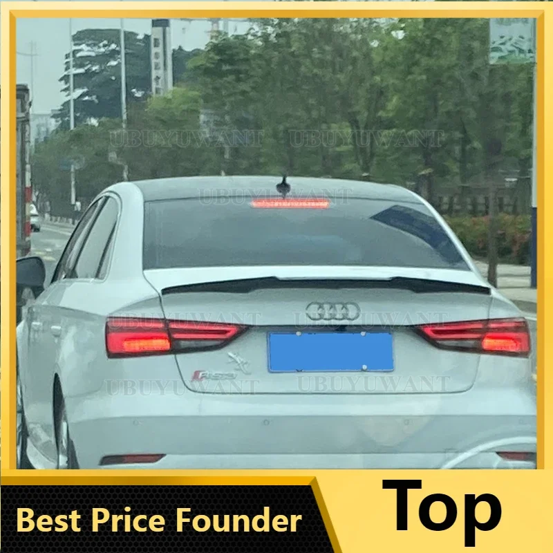 Per A3 S3 8V In Fibra Di Carbonio Posteriore Tronco Spoiler Ala Per Audi A3 S3 8V Berlina 2014-2019