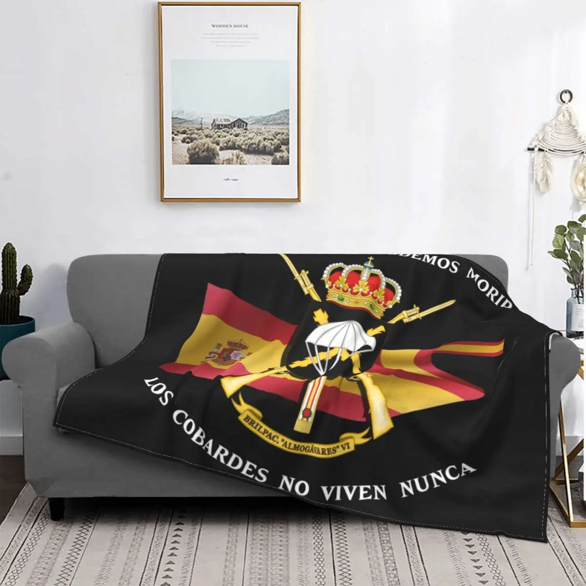 Blanket Spanish Legion Flannel Throw Blanket Blankets Home Sofas