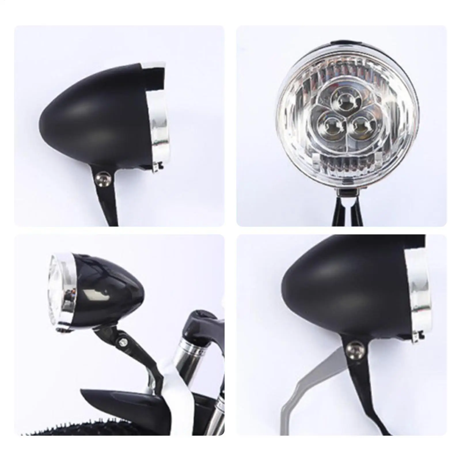 Retro Bicycle Lights for Bikes at Night Bicycle Lights for Night Riding Bike Rear Light Front Lights Plastic Bike Headlight