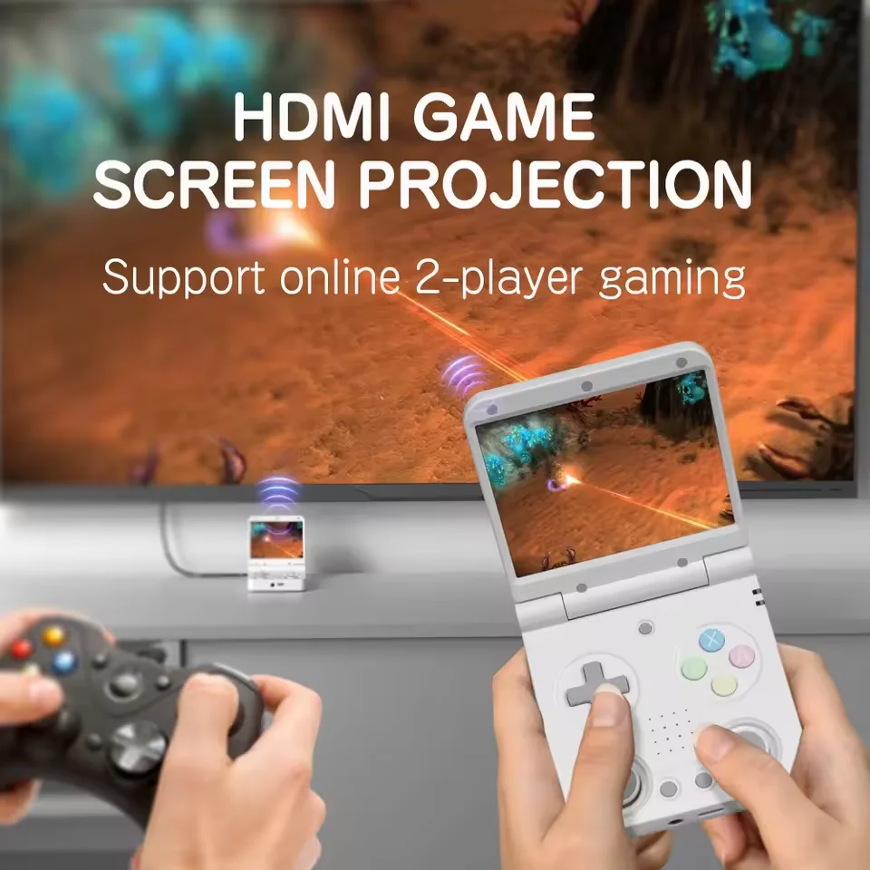 MIYOO Flip V2 Portable Retro Game Console 3000mAh Battery