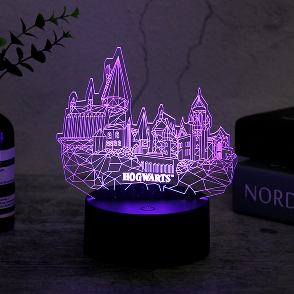 LED Night Lamp 3D LED Desk Lamp Colored Transparent Acrylic Night Lamp Indoor Anime Character Small Night Decoration Holiday Gift