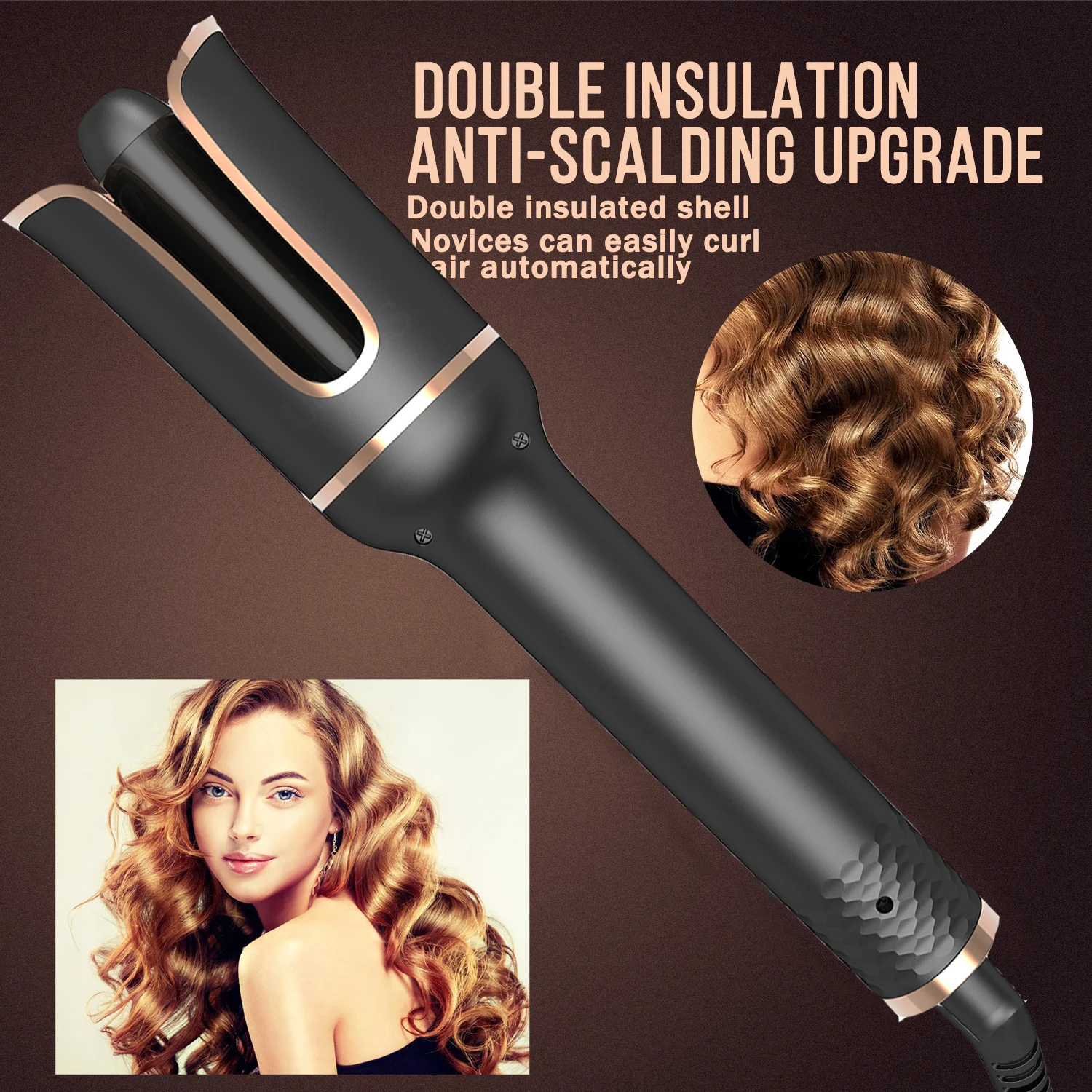Multi Automatic Hair Curler Air Spin Curling Iron Auto Rotating Ceramic Rotating Hair Waver Magic Wand Irons Hair Styling Tools 2 tiers white rotating spin table 16 hooks bracelet display shelf earring organizer jewelry necklace display stand