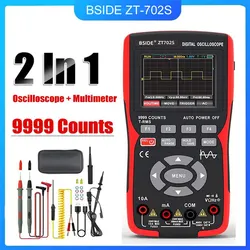 ZT 702S 2In1 Digital Oscilloscope Multimeter Real time sampling rate 48MSa/s True RMS 1000V Professional Tester with 2.8" screen