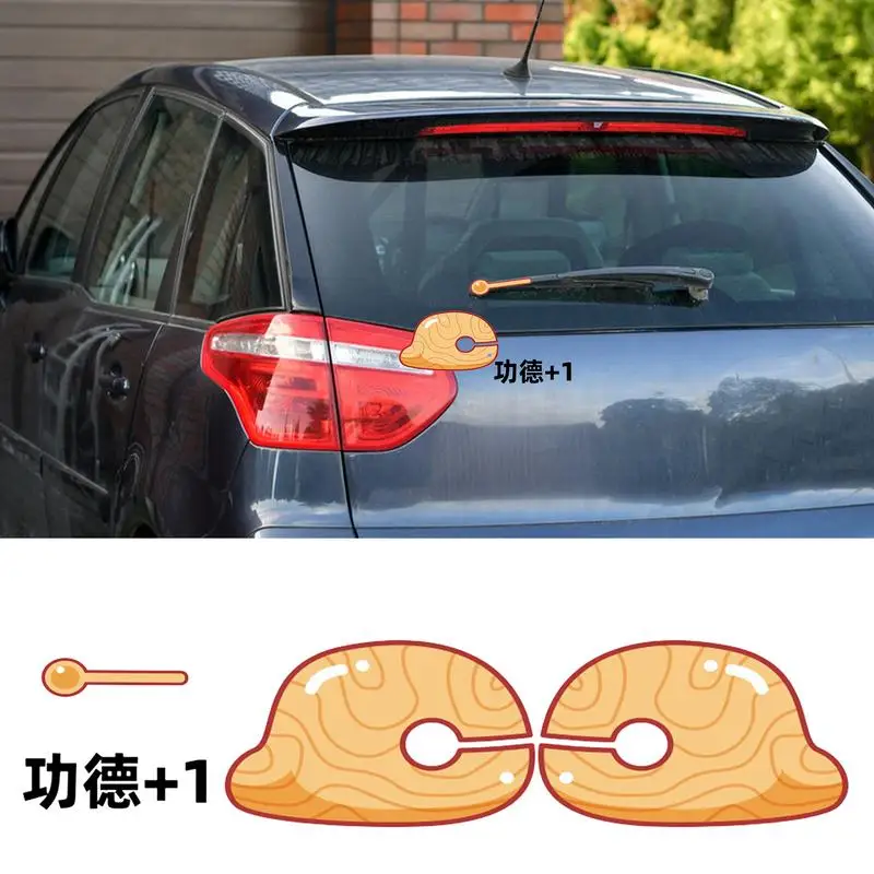 

Car Buddhist Wood Fish Stickers Multipurpose Auto Stickers Creative Whole Body Fish Stickers Vehicle Exterior Accessories