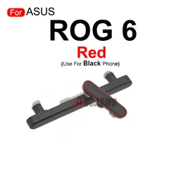 Replacement Volume and Power Side Key Button (ROG6 - Red--AAA)