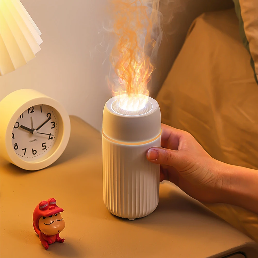 100ml Car Flame Humidifier Diffuser Type C Charging Auto Fire Flame Aromatherapy Diffuser Waterless Auto-Off for Car Decoration