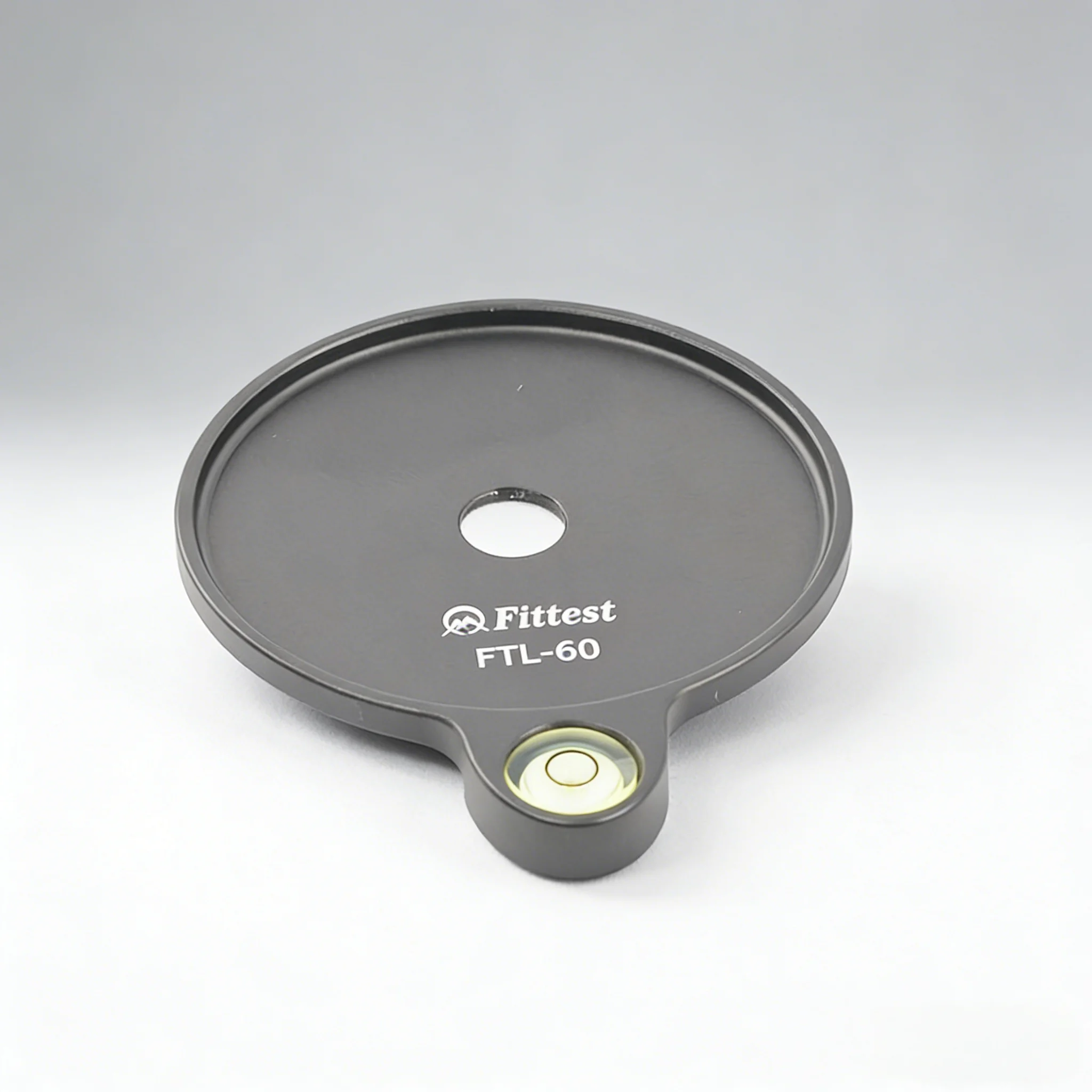 볼 헤드 호환 레벨링 플레이트, 안정적인 촬영을 위한 버블 레벨이 있는 60mm 알루미늄 삼각대 레벨 디스크