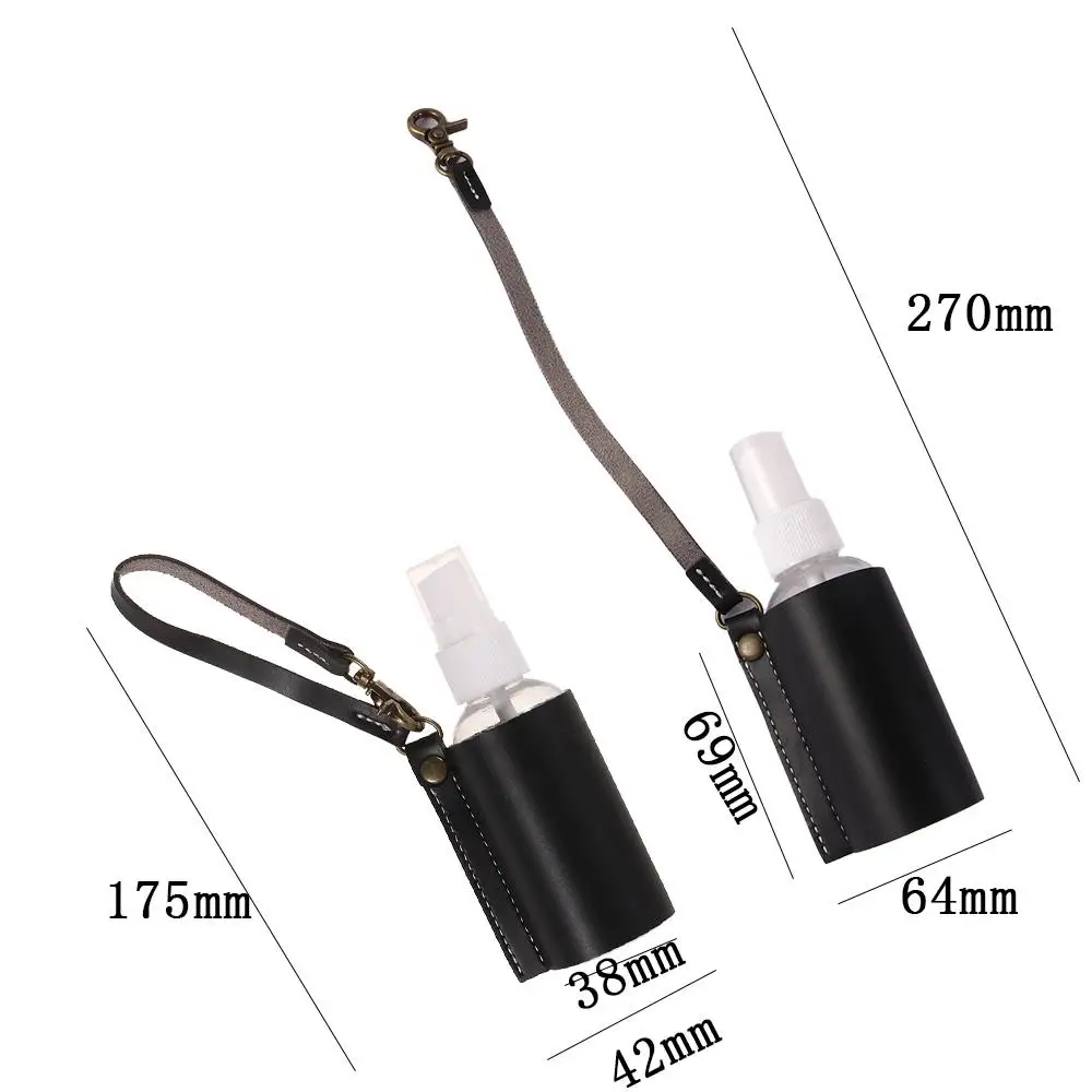 60ml Hand Washing Spray Bottle Cover Reusable Bottle Hand Sanitizer Keychain Spray Bottle Keychain Holder Refillable Bottles