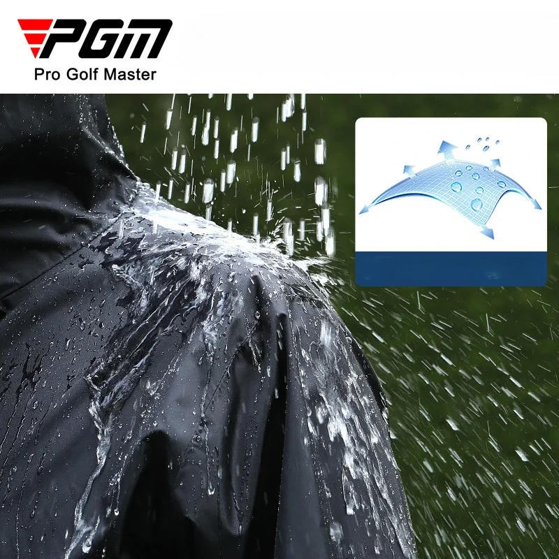 PGM Golf Raincoat Riding Hoodie Golf set Men's raincoat for rain protection, full body outfit, top, pants YF689