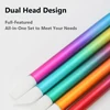 5Pcs Set of Dual-Use Nail Art Pens, Nail Dotting Pens with Silicone Rhinestone Picker for Nail Designs Carving 2