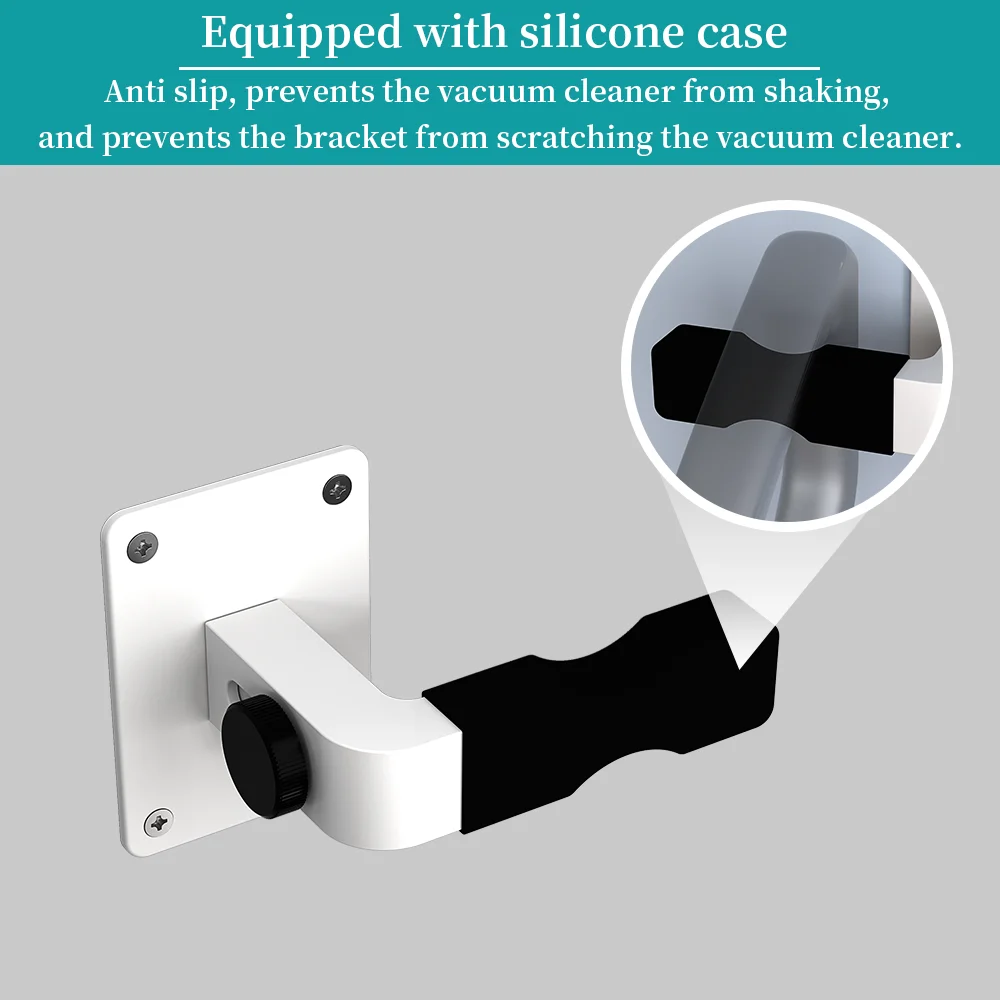 Adjustable Universal Vacuum Cleaner Wall Mount Stand with Strong-Bearing Support