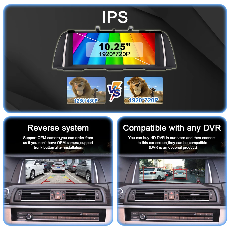 Pantalla estéreo inalámbrica CarPlay Android Auto de 10.25'' estilo original para BMW Serie 5 F10 F11 2011-2016, radio para coche, reproductor multimedia GPS, Autolink, Airplay, Mirror Link 7