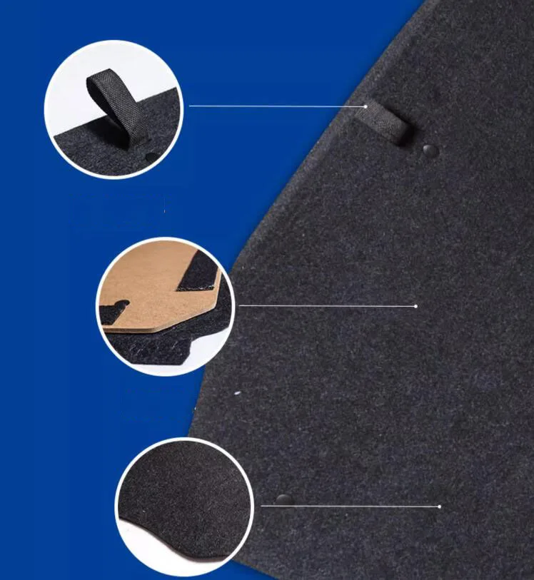 Auto Accessories Car Mats Accessories Black Tailored Carpet Car Boot Liner Mat For Citroen C1 / Peugeot 107 / Toyota Aygo Car Trunk Carpet Interior Accessories