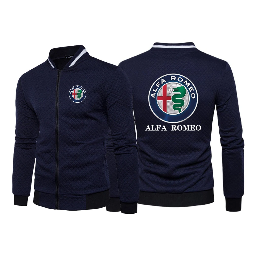 

Мужская Повседневная Толстовка Alfa Romeo, повседневная облегающая толстовка на молнии с круглым вырезом, кардиган, пальто, одежда с капюшоном, 2023