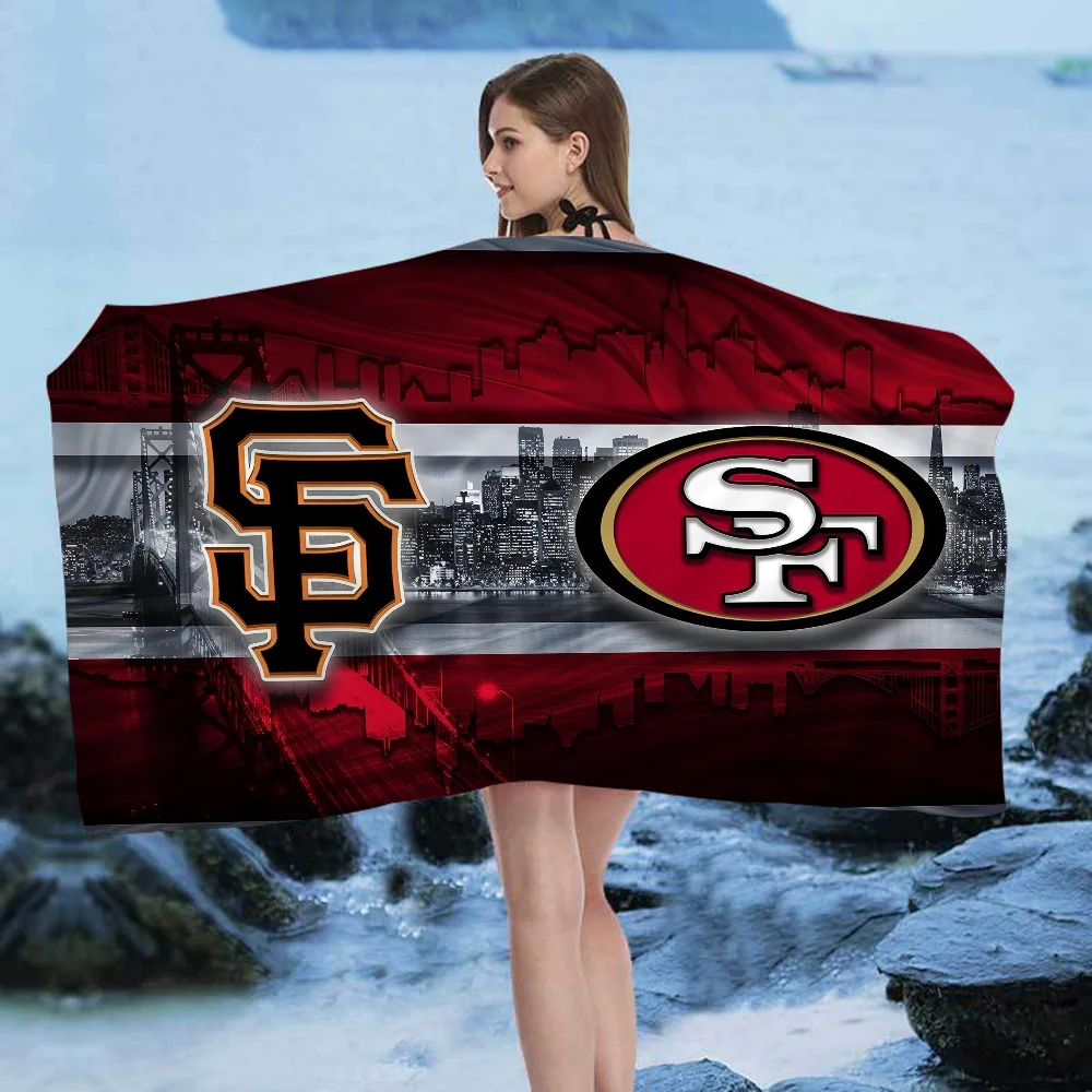 San Francisco 49er Team Big Microfiber Beach Towels Quick Dry Towel Sand Beach Towels Pool Towel for Travel Swim Pool Yoga