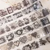 Yoofun 6x200cm The Dream of Lace Heart Shape Masking Tape Vintage PET Tape Creative DIY Journal Scrapbook Collage Stationery 1
