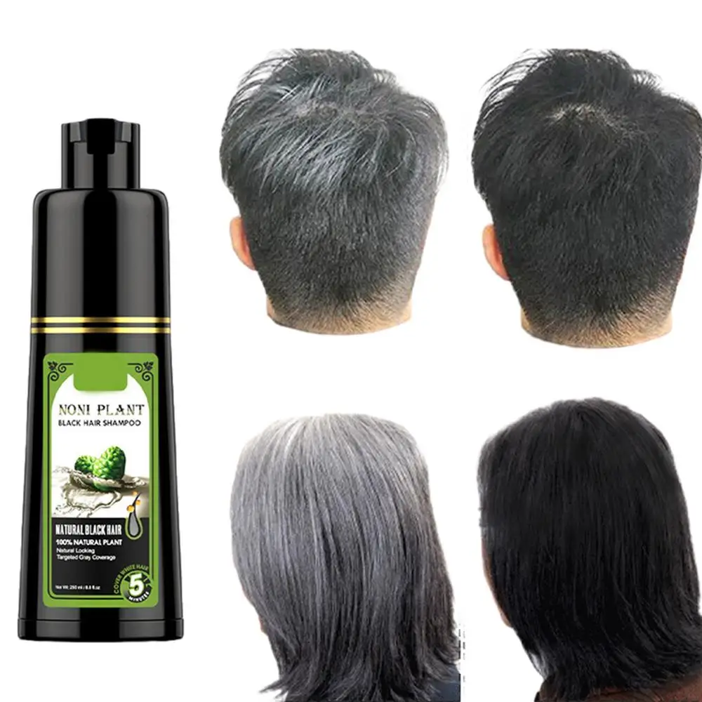Description Picture 2 of itemBlack Color Dye Shampoo 250ml Natural Dye For Long-Lasting Hair Color Moisturizer And Lock In Color Hair Dye For Travel Dating