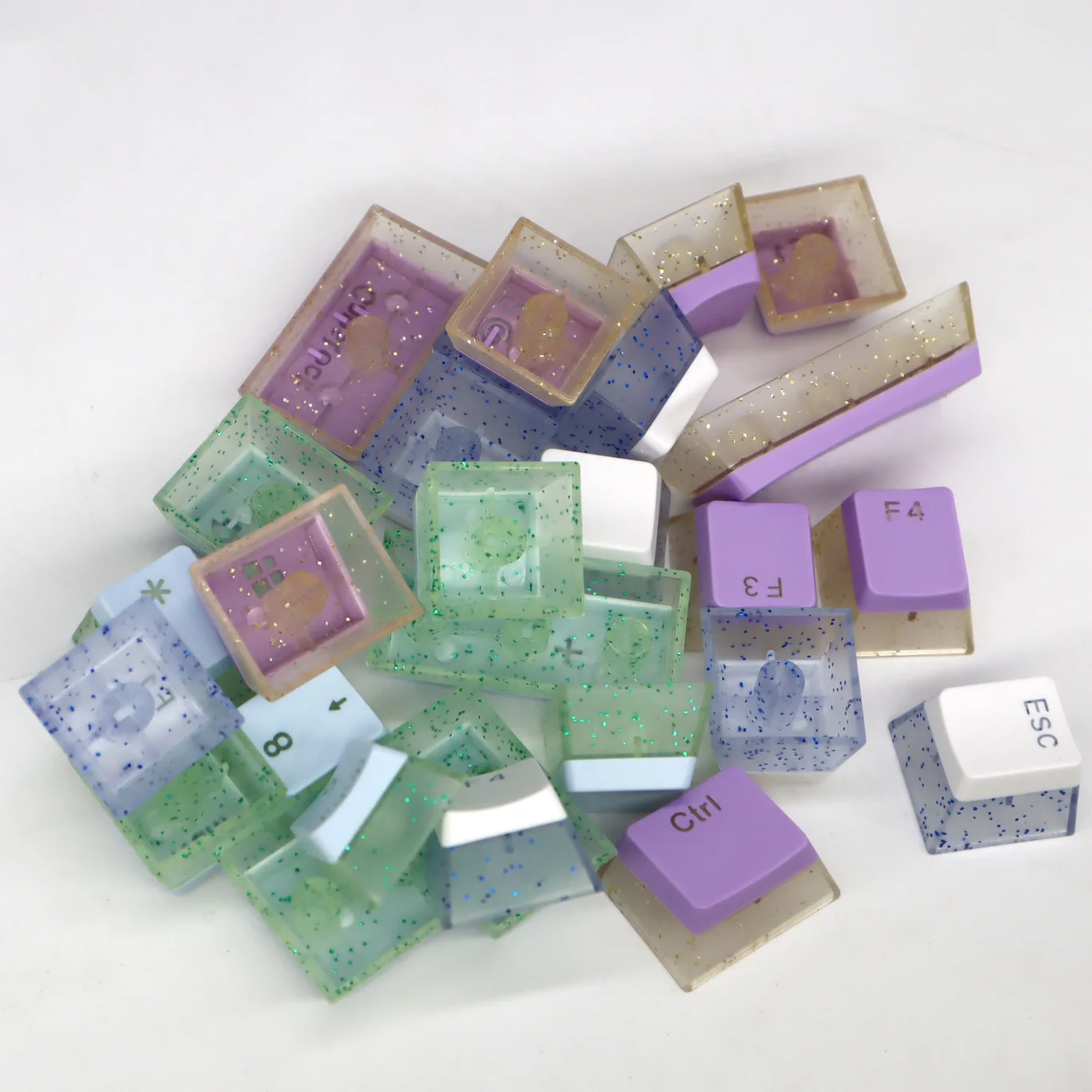 Keycap Teclado Gaming Mecânica Keycaps Pudim Duas Cores Injeção Perfil Oem Gateron Cherry mx Switch Faça Você Mesmo Pbt Pudim 104 Chaves - Imagem 3