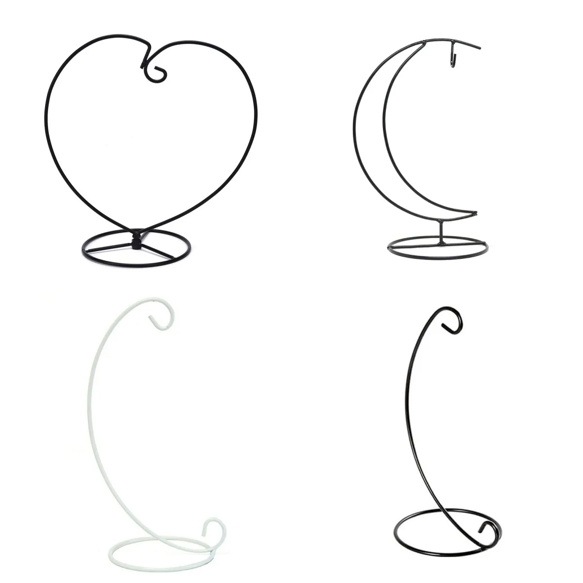 1 pz vaso a sfera fatto a mano luna a forma di cuore supporto in ferro semplice ed elegante vaso per piante in vetro vaso terrario contenitore decorazioni per la casa