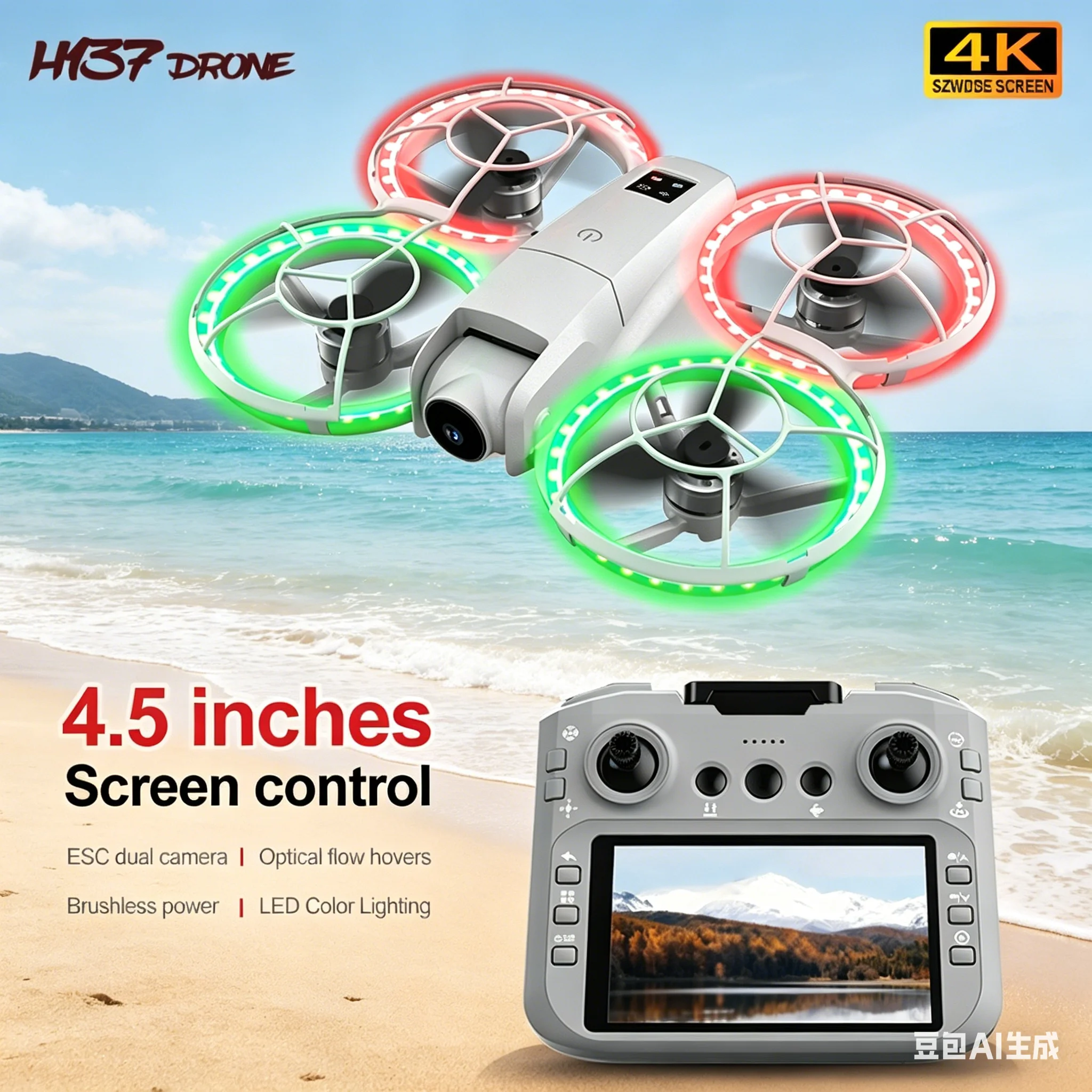 Dron RC H137 PRO 2,4G 5G WIFI 8K dvě kamery s ovládáním