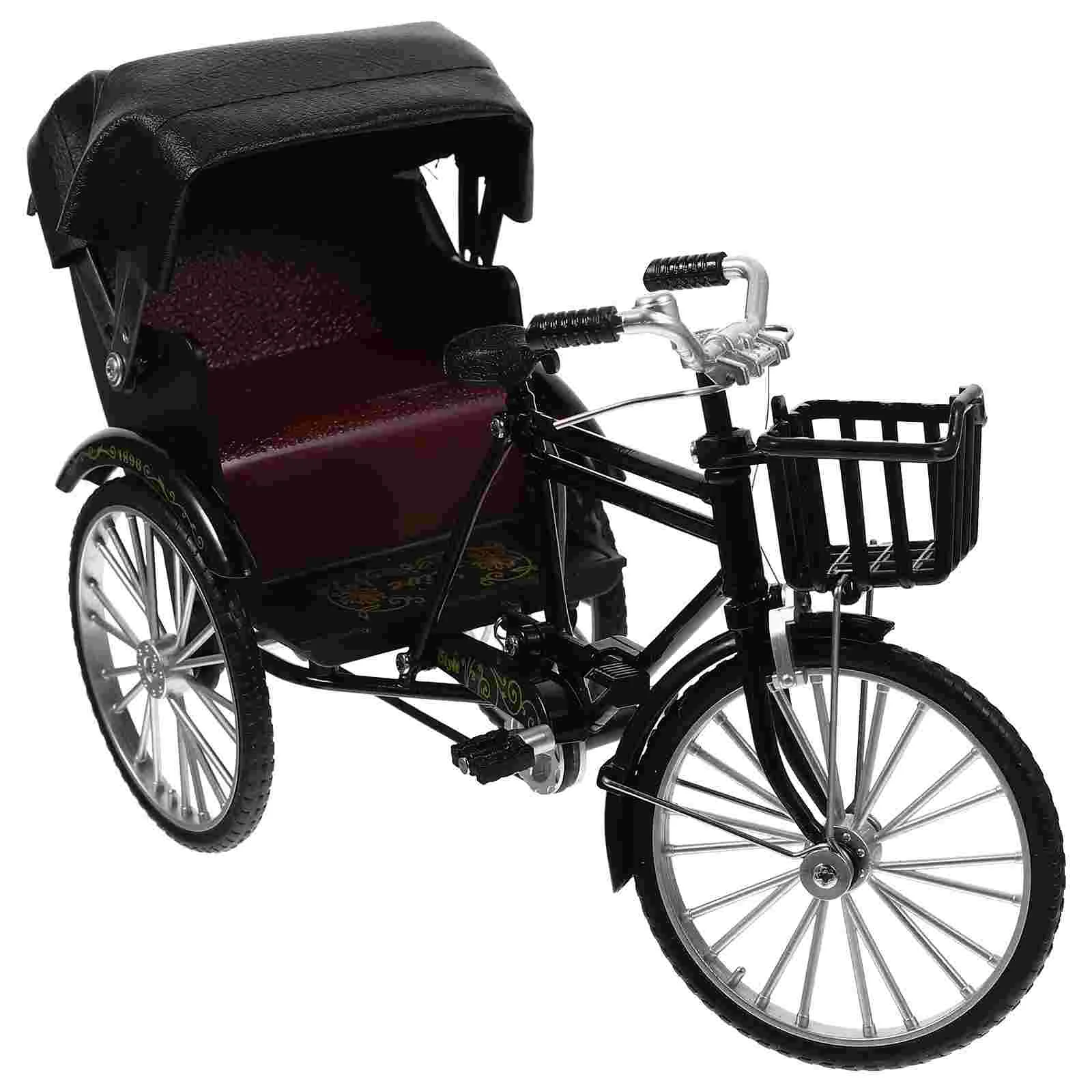 

Rickshaw Model Vintage Rickshaw Statue Desktop Decoration Handicraft Decor Photo Prop Prime Rickshaw Sculpture Home Gift