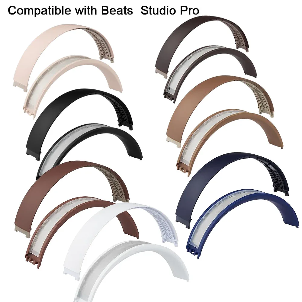 Studio Pro Headband Repair Parts for Beats Studio Pro Headphone Replacement Original Plastic Headband Silicone Cushion Rubber