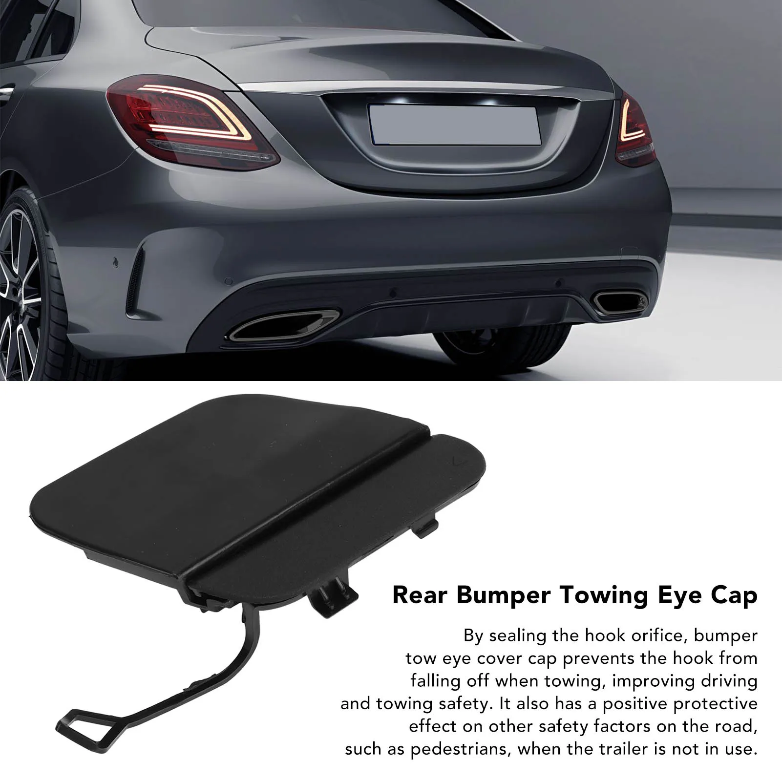 Car rear bumper hook cover Car Rear Bumper Tow Hook Eye Cap Towing Hook Cover 138853701 High Strength for Mercedes-Benz E-Class W213 AMG Line 2011-2014