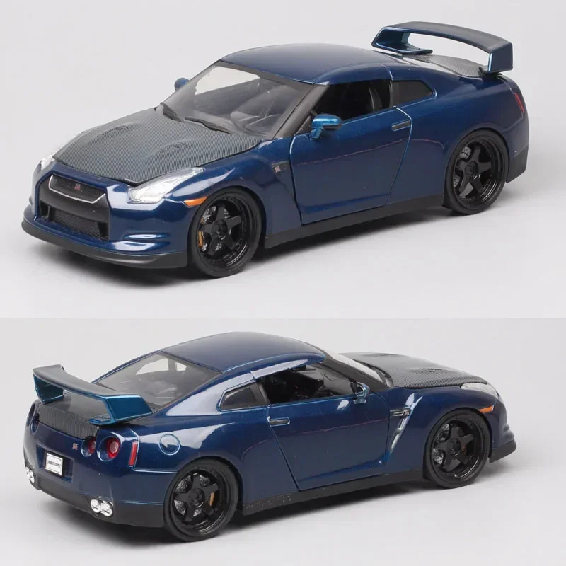 Jada1:24 Scale Jada 2009 Nissan Gt-R R35 Gtr Nismo Diecast Vehicle Metal Muscle Grand Tourer Toy Sport Car Model Repliche