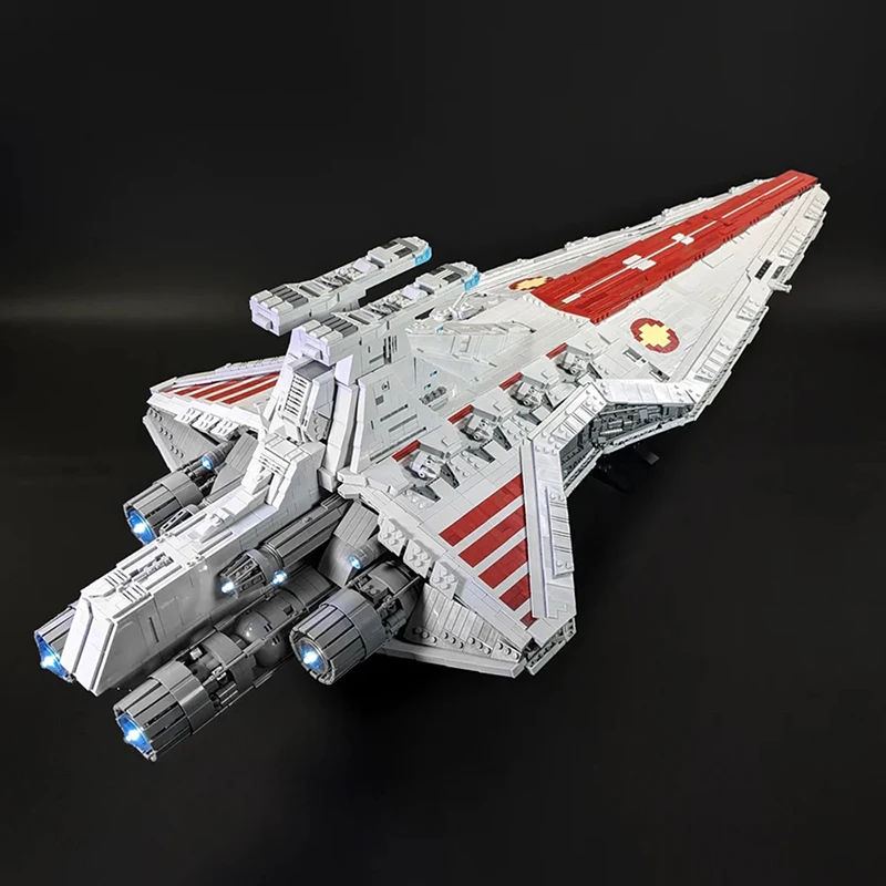 Venator-class 스타 디스트로이어 빌딩 블록 세트, 우주 전쟁 영화 시리즈, 우주선 벽돌, 수집용 장난감, 11180 개