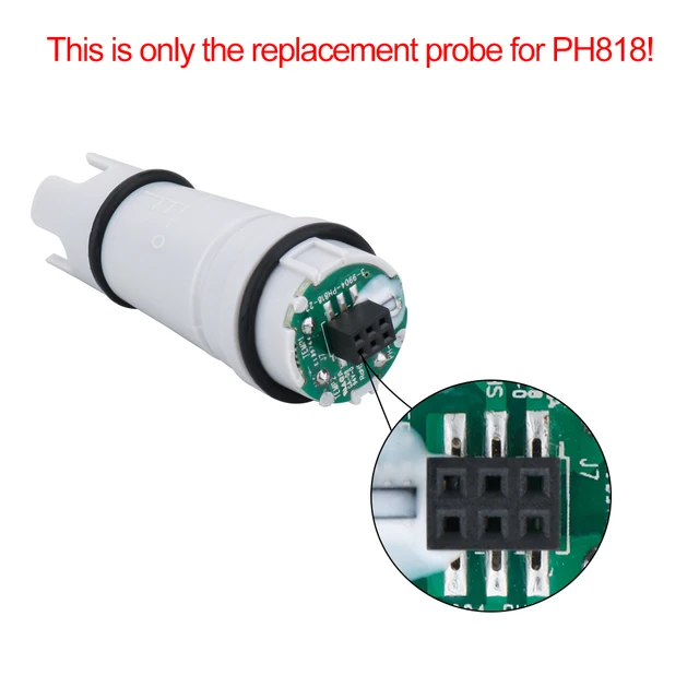 

PH Water Quality Tester Meter Replacement Electrode Probe PH Spare Part Probe Acidometer for Aquarium PH Meter Probe for PH818