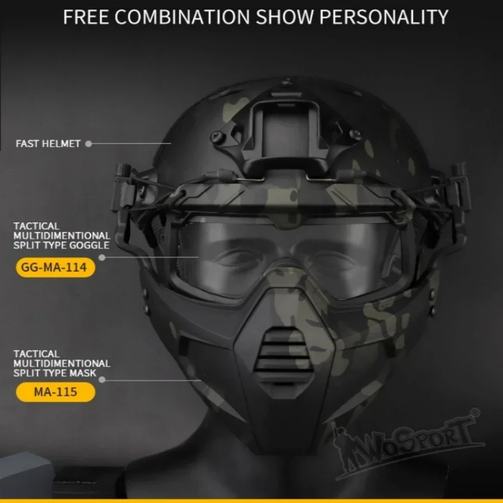 Sports Sunglasses for Men Women 2 Modes Airsoft Goggles Riding Eye Protection for Hiking Paintball Hunting Gear 3