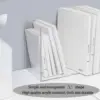 8pcs Acrylic Bookends Non-Skid Book End Clear Book Holder for School Library and Desktop Organizer Book Ends for Book Shelves 2
